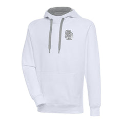San Diego Padres Antigua Metallic Victory Pullover Hoodie - MLB Hoodies