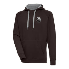 San Diego Padres Antigua Metallic Victory Pullover Hoodie - MLB Hoodies