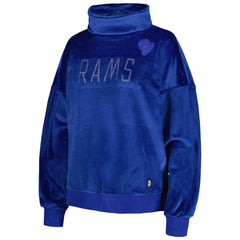 Los Angeles Rams DKNY Sport Women's Deliliah Rhinestone Funnel Neck Pullover Sweatshirt | NFL Hot