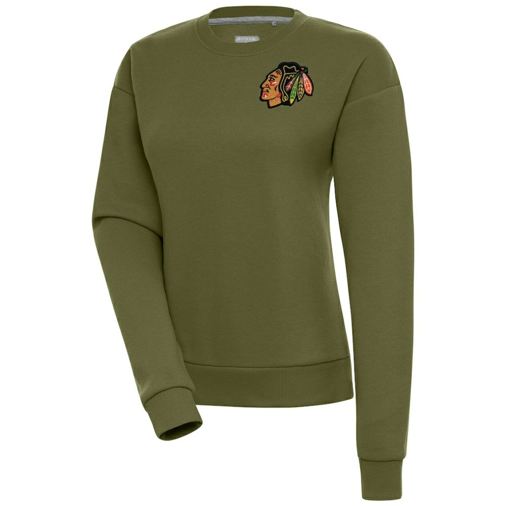 Chicago Blackhawks Antigua Women's Victory Pullover Sweatshirt - NHL Sweatshirts