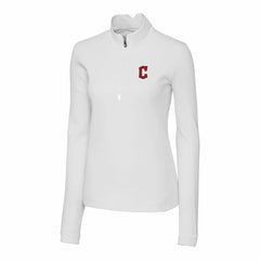 Cleveland Guardians Cutter & Buck Women's DryTec Traverse Stretch Quarter-Zip Pullover Top - MLB Pullover