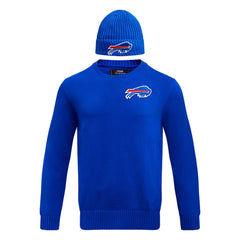 Buffalo Bills Pro Standard Crewneck Pullover Sweater & Cuffed Knit Hat Box Gift Set | NFL Outlet