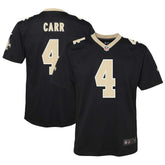 New Orleans Saints Derek Carr Youth Game Jersey | NFL Hot