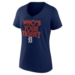 Detroit Tigers Women's Hometown Tiger Daddy V-Neck T-Shirt - MLB T-shirts