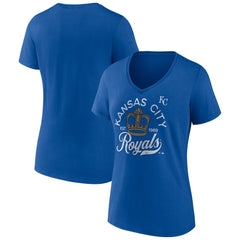 Kansas City Royals Women's Hometown Retro Crown V-Neck T-Shirt - MLB T-shirts