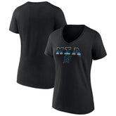 Miami Marlins Women's Hometown Baseball 305 V-Neck T-Shirt - MLB T-shirts
