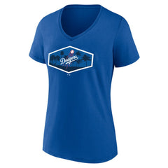 Los Angeles Dodgers Women's Hometown Scoreboard V-Neck T-Shirt - MLB T-shirts