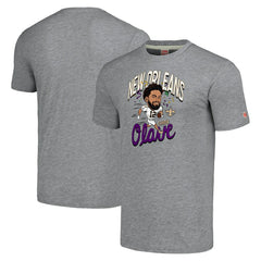 New Orleans Saints Chris Olave Homage Unisex Caricature Player Tri-Blend T-Shirt | NFL Outlet