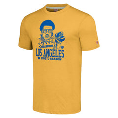 Los Angeles Rams Eric Dickerson Homage Unisex Caricature Retired Player Tri-Blend T-Shirt | NFL New