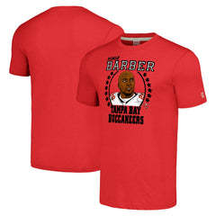 Tampa Bay Buccaneers Ronde Barber Homage Unisex Caricature Retired Player Tri-Blend T-Shirt | NFL Online