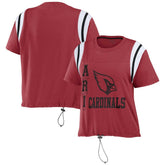 Arizona Cardinals WEAR by Erin Andrews Women's Cinched Colorblock T-Shirt | NFL Sale
