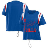 Buffalo Bills WEAR by Erin Andrews Women's Cinched Colorblock T-Shirt | NFL On sale