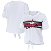 Arizona Cardinals WEAR by Erin Andrews Women's Front Tie Retro T-Shirt | NFL Online