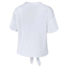 Tennessee Titans WEAR by Erin Andrews Women's Front Tie Retro T-Shirt | NFL Sale