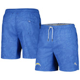 Los Angeles Chargers Naples Layered Leaves Swim Shorts | NFL On sale