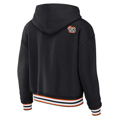 Cincinnati Bengals WEAR by Erin Andrews Women's Plus Size Lace-Up Pullover Hoodie | NFL US