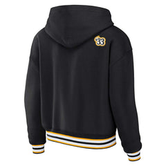 Pittsburgh Steelers WEAR by Erin Andrews Women's Plus Size Lace-Up Pullover Hoodie | NFL Near me