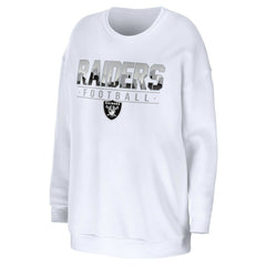 Las Vegas Raiders WEAR by Erin Andrews Women's Domestic Pullover Sweatshirt | NFL US