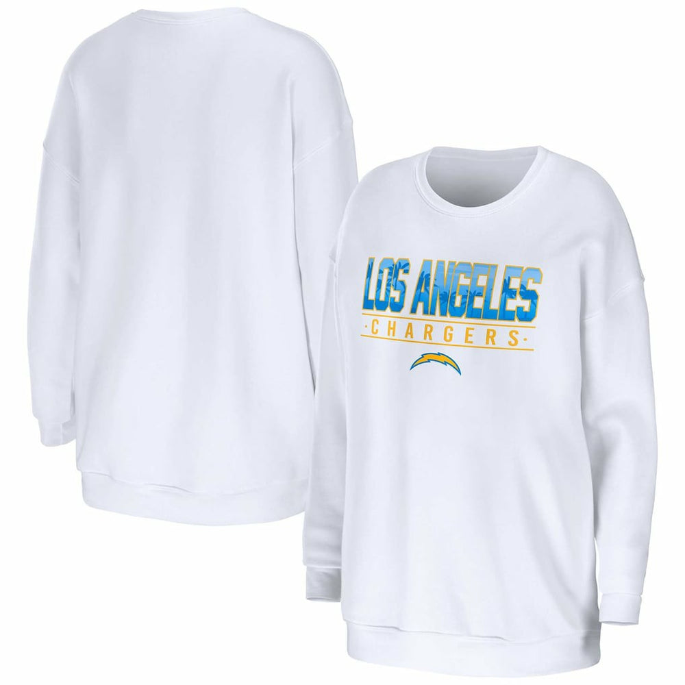 Los Angeles Chargers WEAR by Erin Andrews Women's Domestic Pullover Sweatshirt | NFL Near me