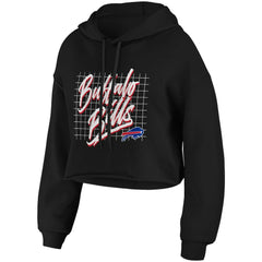 Buffalo Bills WEAR by Erin Andrews Women's Domestic Cropped Pullover Hoodie | NFL Discount