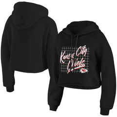 Kansas City Chiefs WEAR by Erin Andrews Women's Domestic Cropped Pullover Hoodie | NFL Online