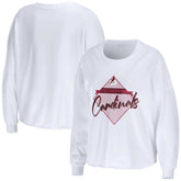Arizona Cardinals WEAR by Erin Andrews Women's Domestic Cropped Long Sleeve T-Shirt | NFL Sale