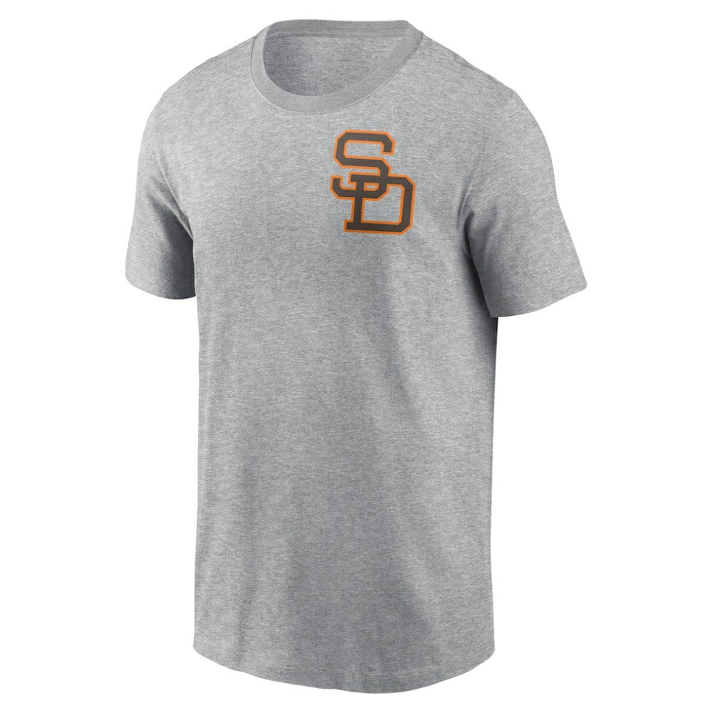 San Diego Padres Nike Cooperstown Collection Large Logo 2-Hit T-Shirt - MLB T-shirts