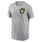 Milwaukee Brewers Nike Cooperstown Collection Large Logo 2-Hit T-Shirt - MLB T-shirts