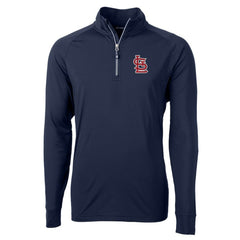 St. Louis Cardinals Cutter & Buck Adapt Eco Knit Stretch Recycled Quarter-Zip Pullover Top - MLB Pullover