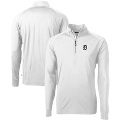 Detroit Tigers Cutter & Buck Adapt Eco Knit Stretch Recycled Quarter-Zip Pullover Top - MLB Pullover