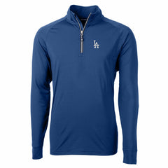 Los Angeles Dodgers Cutter & Buck Adapt Eco Knit Stretch Recycled Quarter-Zip Pullover Top - MLB Pullover