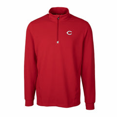 Cincinnati Reds Cutter & Buck Traverse Stretch Quarter-Zip Pullover Top - MLB Pullover