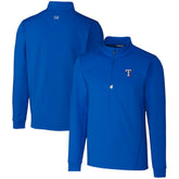 Texas Rangers Cutter & Buck Traverse Stretch Quarter-Zip Pullover Top - MLB Pullover