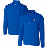 New York Mets Cutter & Buck Traverse Stretch Quarter-Zip Pullover Top - MLB Pullover