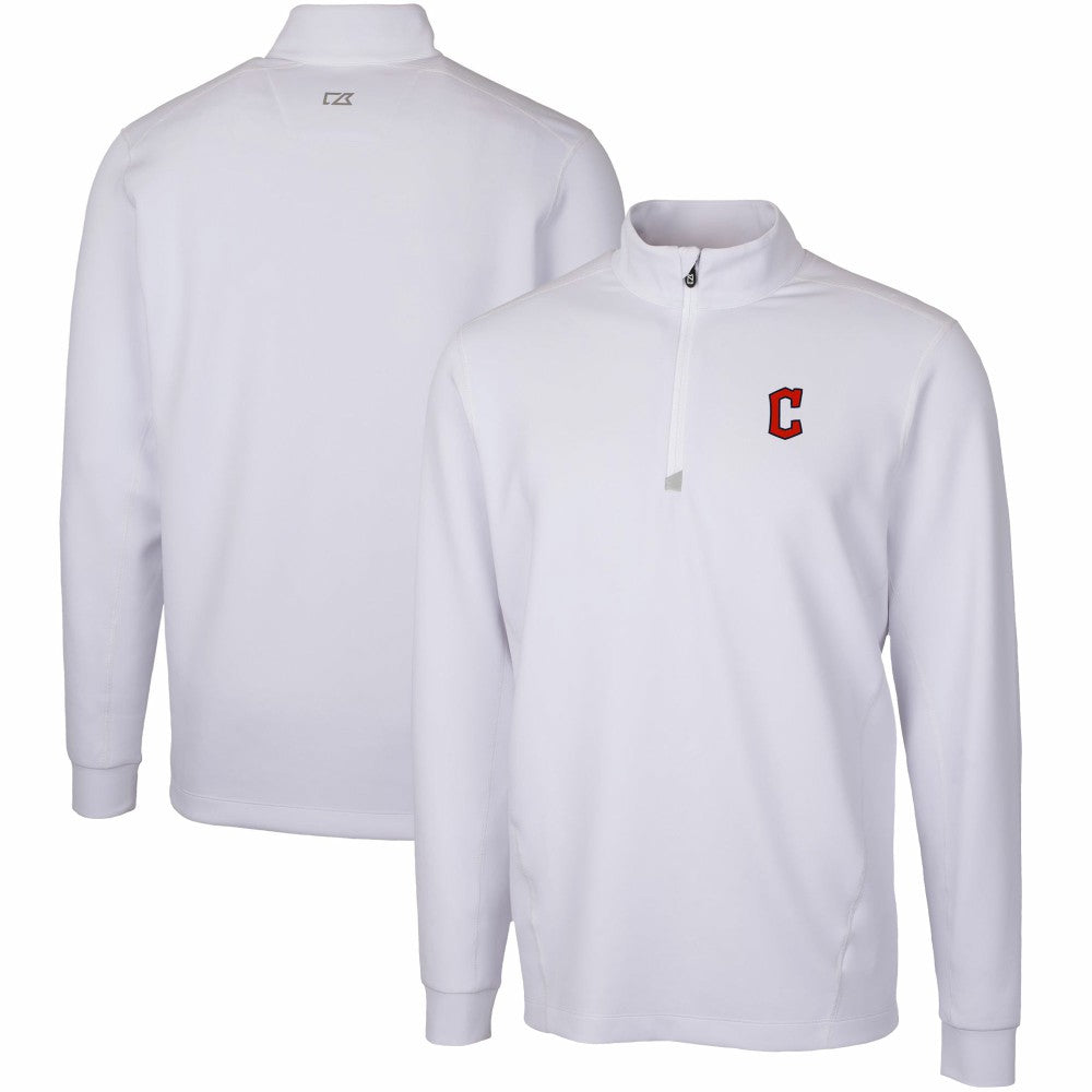 Cleveland Guardians Cutter & Buck Traverse Stretch Quarter-Zip Pullover Top - MLB Pullover