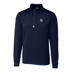 New York Yankees Cutter & Buck Traverse Stretch Quarter-Zip Pullover Top - MLB Pullover