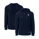 New York Mets Cutter & Buck Stars & Stripes Roam Eco Half-Zip Recycled Pullover Hoodie - MLB Hoodies