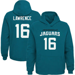 Jacksonville Jaguars Trevor Lawrence Youth Mainliner Player Name & Number Pullover Hoodie | NFL Sale
