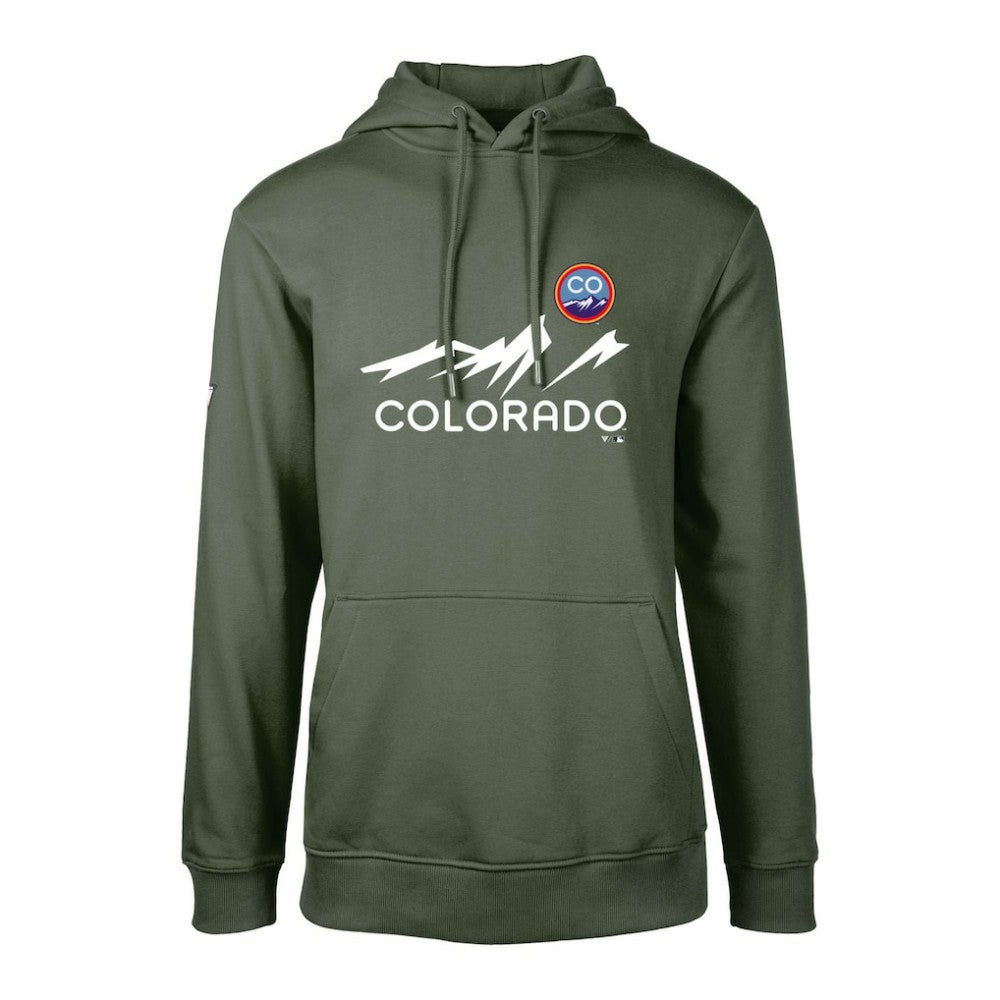 Colorado Rockies Levelwear City Connect Podium Core Logo Pullover Hoodie - MLB Hoodies