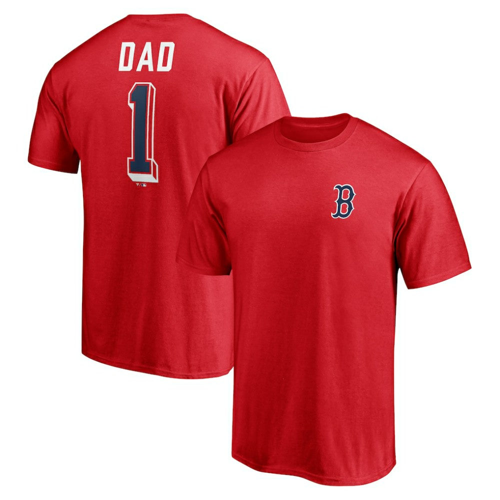 Boston Red Sox Number One Dad T-Shirt - MLB T-shirts
