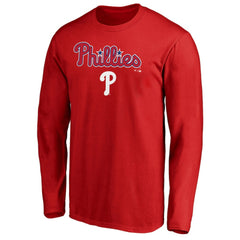 Philadelphia Phillies Team Lockup Long Sleeve T-Shirt - - MLB T-shirts