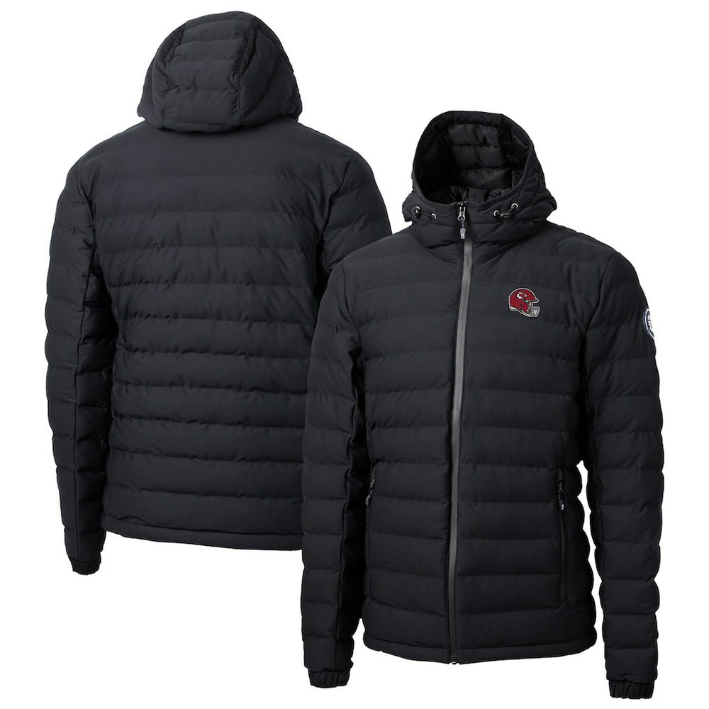 Kansas City Chiefs Cutter & Buck Helmet Mission Ridge Repreve Eco Insulated Puffer Full-Zip Jacket | NFL New