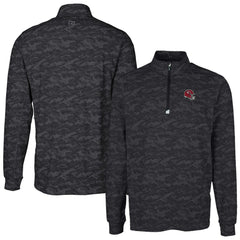 Kansas City Chiefs Cutter & Buck Helmet Traverse Camo Print Stretch Quarter-Zip Pullover Top | NFL Discount