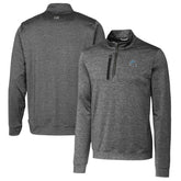 Detroit Lions Cutter & Buck Helmet Stealth Heathered Quarter-Zip Pullover Top | NFL On sale