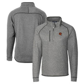Cincinnati Bengals Cutter & Buck Helmet Mainsail Sweater-Knit Half-Zip Pullover Jacket | NFL Discount