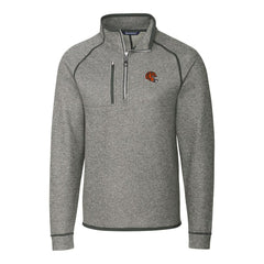 Cincinnati Bengals Cutter & Buck Helmet Mainsail Sweater-Knit Half-Zip Pullover Jacket | NFL Discount