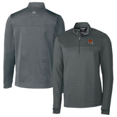 Cincinnati Bengals Cutter & Buck Traverse Stripe Stretch Quarter-Zip Pullover Top | NFL Discount