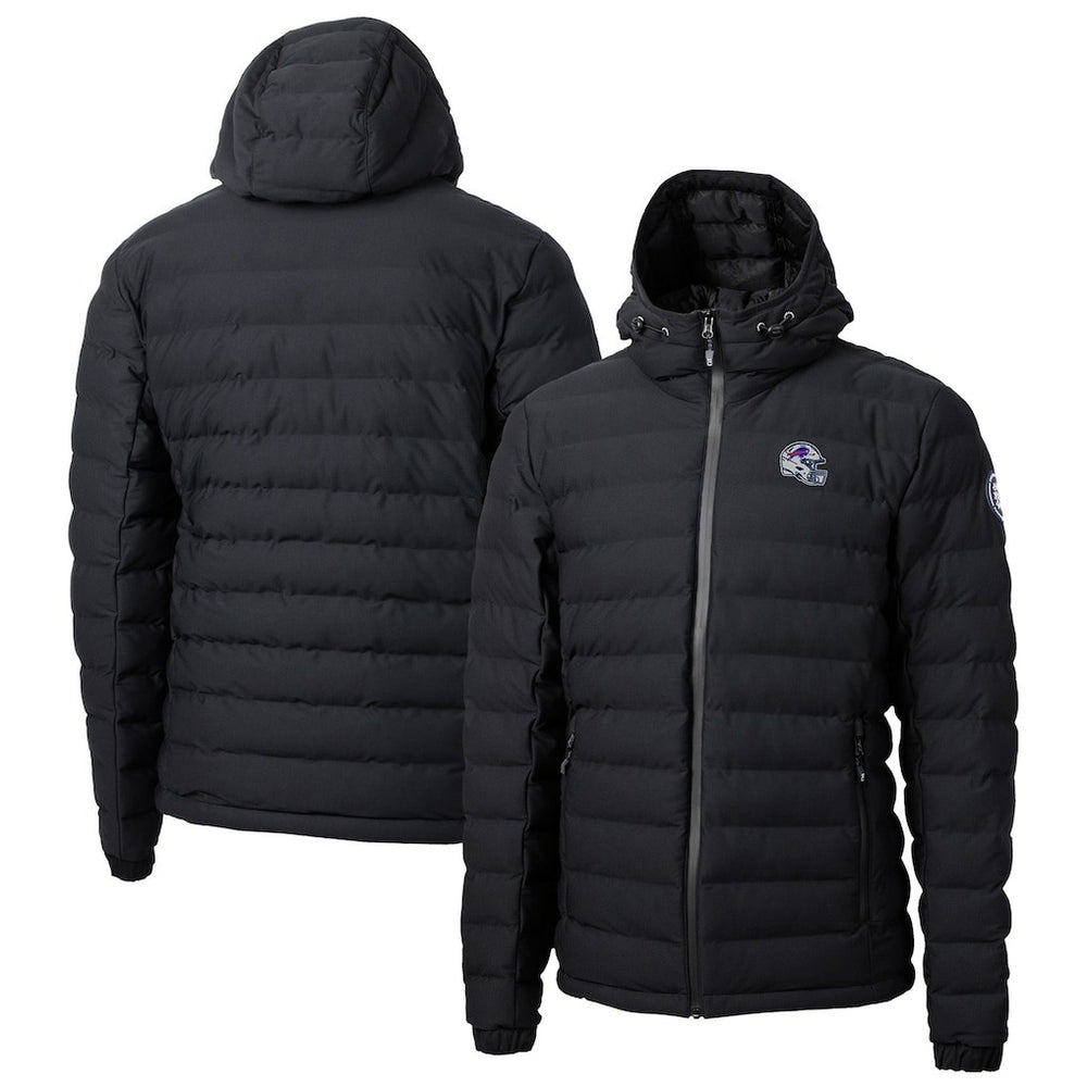 Buffalo Bills Cutter & Buck Helmet Mission Ridge Repreve Eco Insulated Puffer Full-Zip Jacket | NFL New
