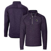 Baltimore Ravens Cutter & Buck Helmet Mainsail Sweater-Knit Half-Zip Pullover Jacket | NFL New
