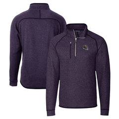 Baltimore Ravens Cutter & Buck Helmet Mainsail Sweater-Knit Half-Zip Pullover Jacket | NFL New